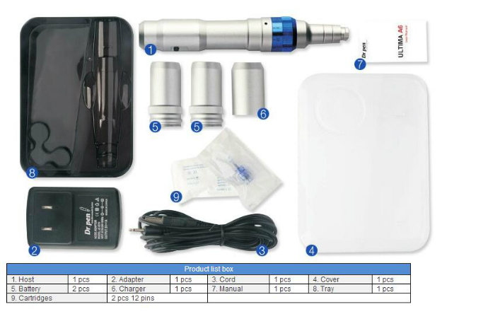 Newest Rechargeable Micro Pen for Skin Needling Treatment A6