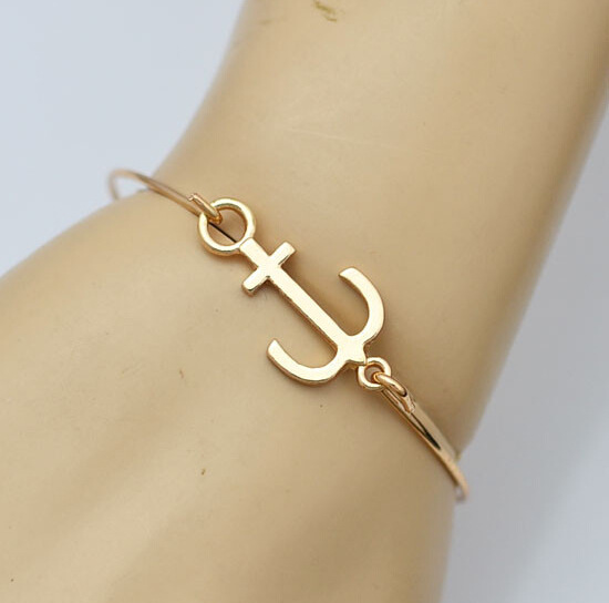 Bracelets for Women Fashion Jewelry Anchor Cuff Bangle Bracelets