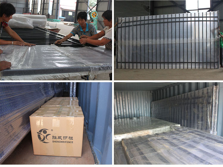 Power Coated Security Steel Fence