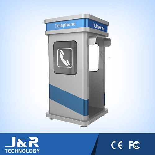 Weatherproof Phone Booth, Roadside Rugged Kiosk, Acoustic Telephone Hood