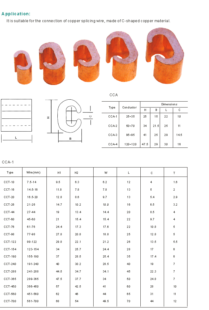 Cc Imported C Shape Copper Wire Clamp