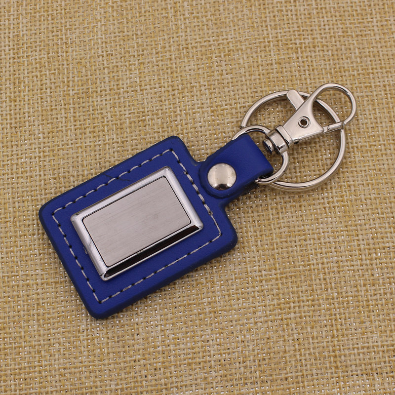 2016 Cheapest Popular Custom PU or Genuine Leather Keychain