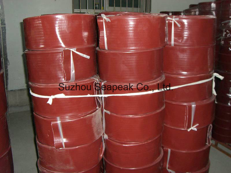 PVC Layflat Hose With Red Color