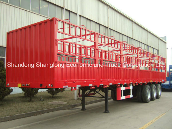 13 Meters Three Axle 50ton Stake Semi Trailer