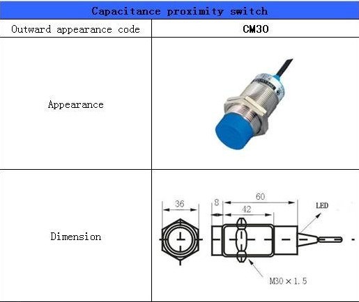 Yumo Cm30-3015nc Proximity Switch Optical Inductive Proximity Sensor Capacitive Sensor