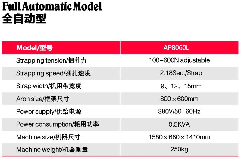 2015 Brother Ap8060L Automatic Strapping Machine