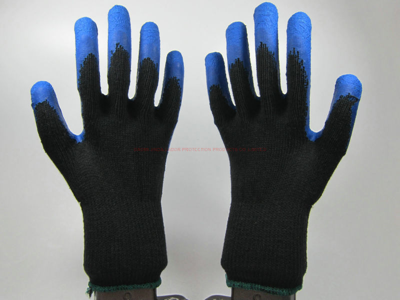 Ls004 Latex Coated Construction Work Gloves