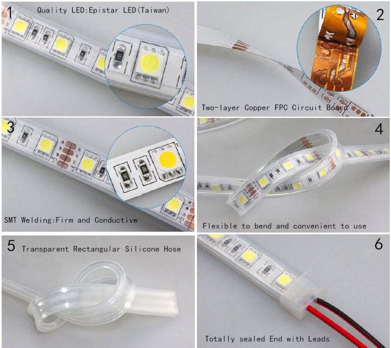 Waterproof CE Certificated Flexible LED Strip Light