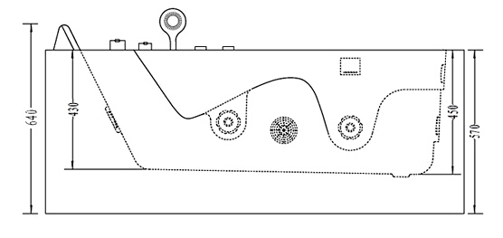 UL Approved Pump Portable Bathtub Luxury Massage Jets Bathtub