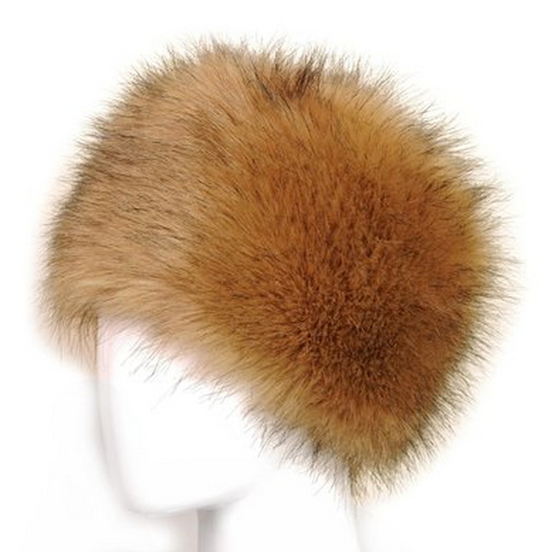 Women's Winter Warm Faux Fur Cossack Russian Style Cap Beanie Beret Hat (HW802)