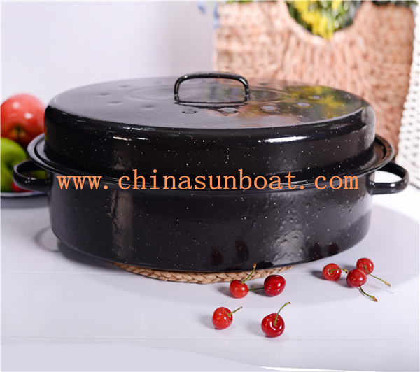 Sunboat Enamel Roaster Cooker Kitchenware Stock Pot Kitchenware/ Kitchen Appliance