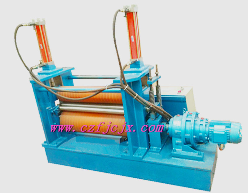 Two Rubber Rollers Plate Rolling Hydraulic Machine