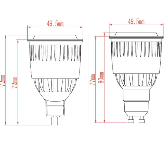 LED Spot Light/Spotlights with MR16/GU10/E27