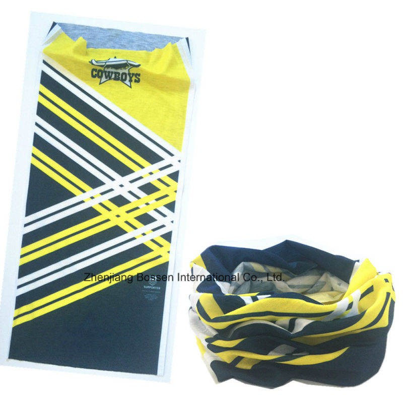 OEM Customized Logo Printed Promotional Polyester Sports Tubular Buff Headwear