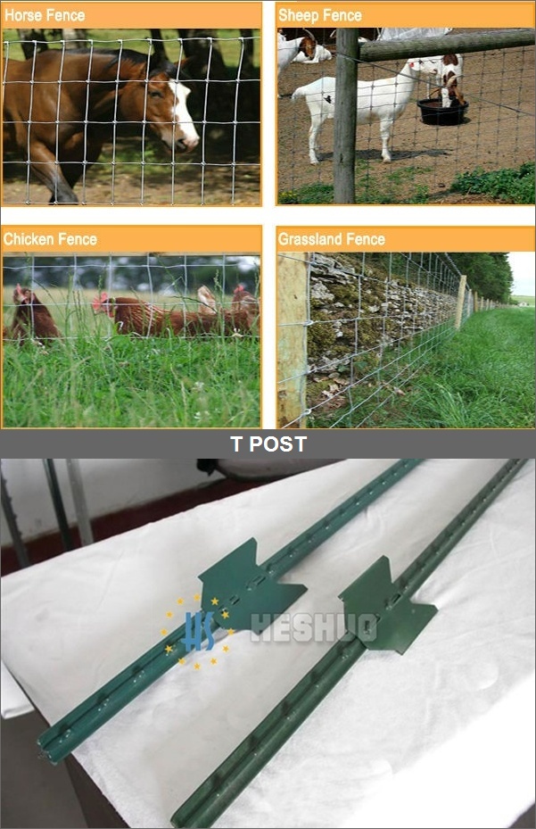 Factory Sale Hot Galvanized Hinge Joint Knot 1.8m High Cattle Fence