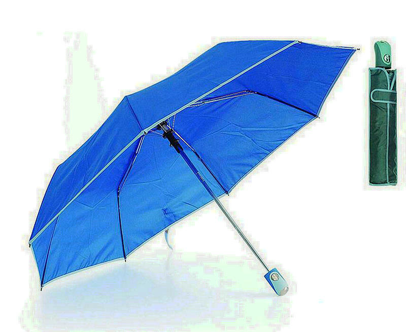 Edged Solid 3 Section Auto Open Umbrellas (YS-3FA22083520R)