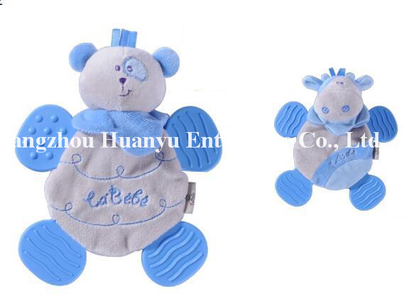 Factory Supply New Design of Baby Stuffed Plush Teether Toy