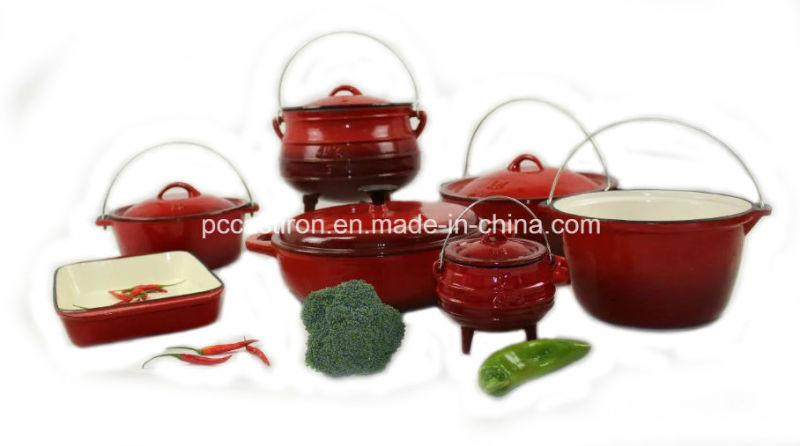 7PCS Enamel Cast Iron Cookware Set Supplier From China