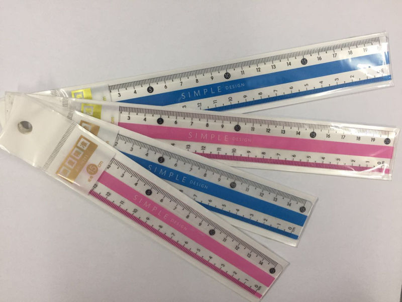 20cm PS Plastic Stationery Ruler for Office Supply