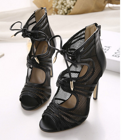Hot Sales Fashion High Heel Mesh Shoes (HC 012)