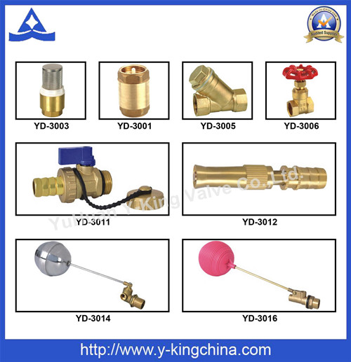 Brass Spring Check Valve with Brass/Plastic Core (YD-3002)