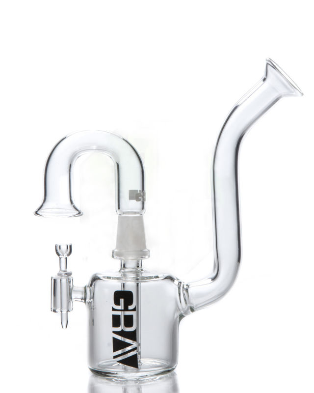 Mini Snorkel Vapor Rig Hookah Glass Smoking Water Pipe (ES-GB-541)