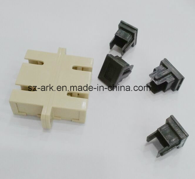 Sc Sm Dx Fiber Optic Duplex Adaptor with Beige Color Ark