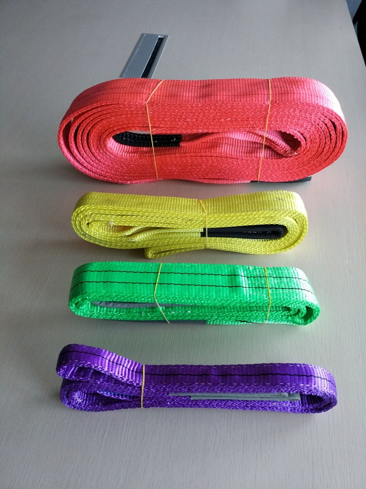 Cargo Lifting Rigging Hardware Polyester Duplex Webbing Slings