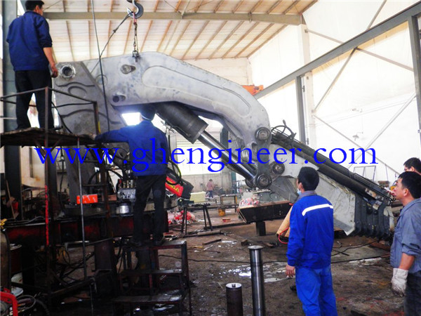 Pedestal Crane Offshore Crane Folding Boom Crane Electric Hydraulic Crane