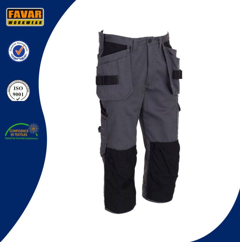 Polyester Cotton Twill Durable Reflective High Vis Work Pants