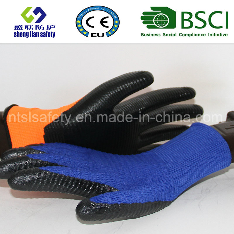 13G Polyester Shell with Nitrile Coated Work Gloves (SL-N119 (1))