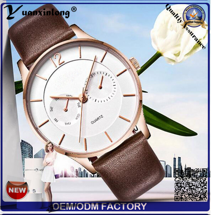 Yxl-559 Ultra Slim High Quality 5 Hands Business Man Watch, Watch Looks Luxury, 3 ATM Stainless Steel Watch