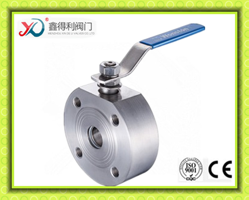 Italy Type CF8 Wafer Ball Valve with ISO Mounting Pad