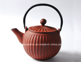 0.8L Cast Iron Tea Kettle with Enamel Coating Inside