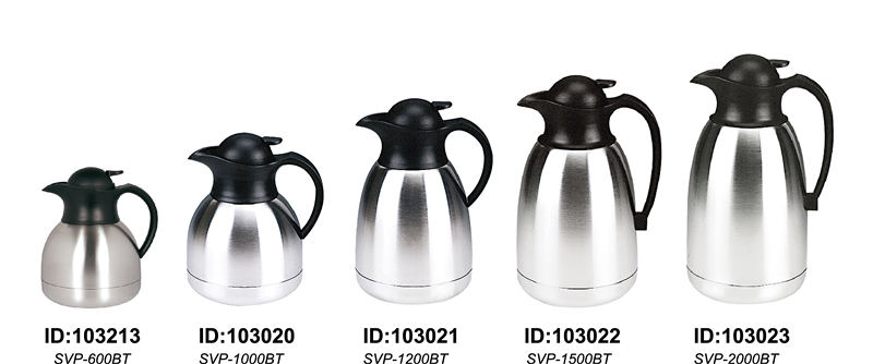 Double Wall Vacuum Coffee Pot Europe Style Svp-1000bt