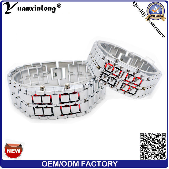 Yxl-150 Hot Sale Popular Tungsten Binary Lava LED Watch Unisex Men Women Digital Fashion Watches Custom Logo Wrist Watch Factory
