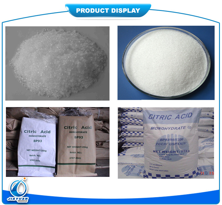 Food Additive Citric Acid Monohydrate / Citric Acid Anhydrous