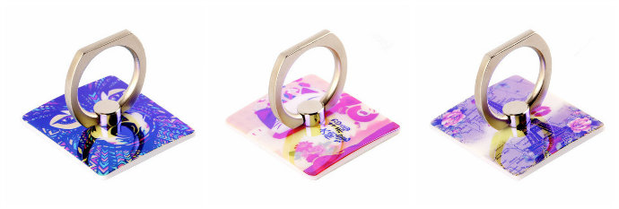 Factory Wholesale Universal Reuse Sticky Finger Ring Holder for Mobile Phone