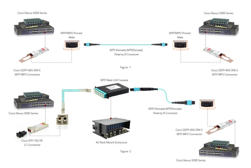 5m 10g Om4 50/125 Multimode MPO/MTP Optical Fiber Trunk Cable