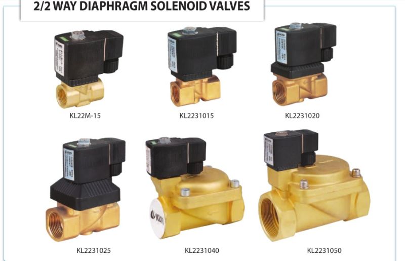 AC 380V Pneumatic Diaphragm Electric Air Solenoid Valve (KL2231015)