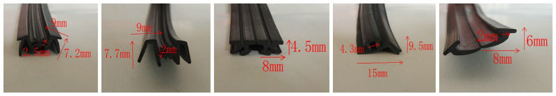 Anti Ozone Aluminium Window Seal Rubber Strip