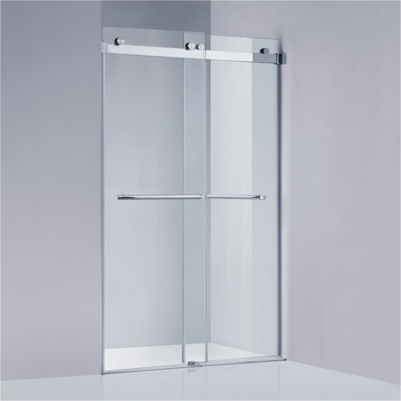 Frameless Sliding Shower Screen with 304#SUS Hardware (A-KW021-D)