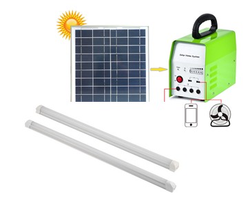 DC 12V Solar Home System with LED Light