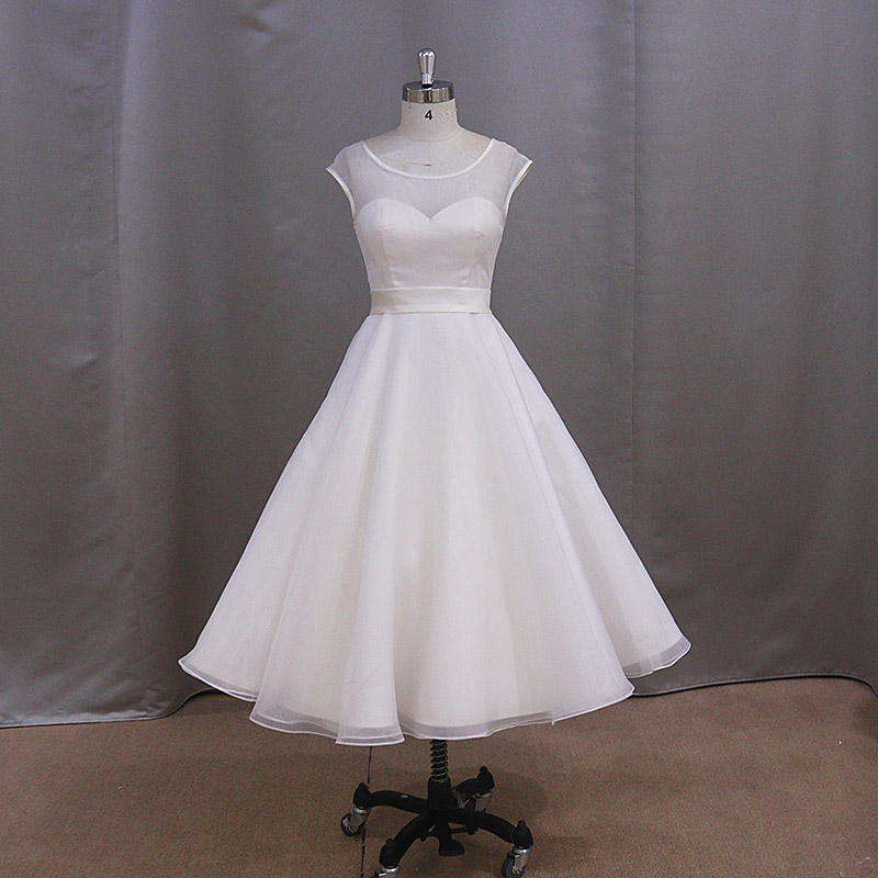 Short Skirt Organza Baby Girl Wedding Dress