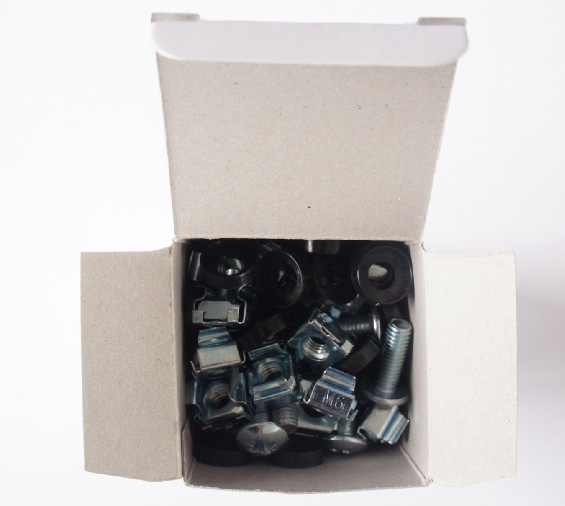 RoHS Certificated Network Cabling Accessories Screw Cage Nut Kits