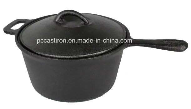 Preseasoned Cast Iron Camping Frypan Dia 29cm