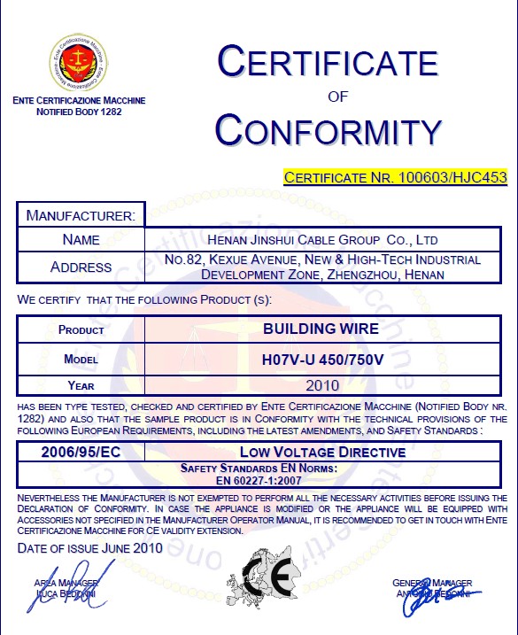 PVC Insulated Stranded Wire 16mm2