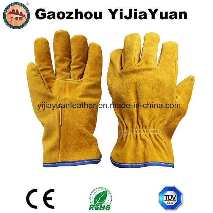 Leather Safety Drivers Work Gloves