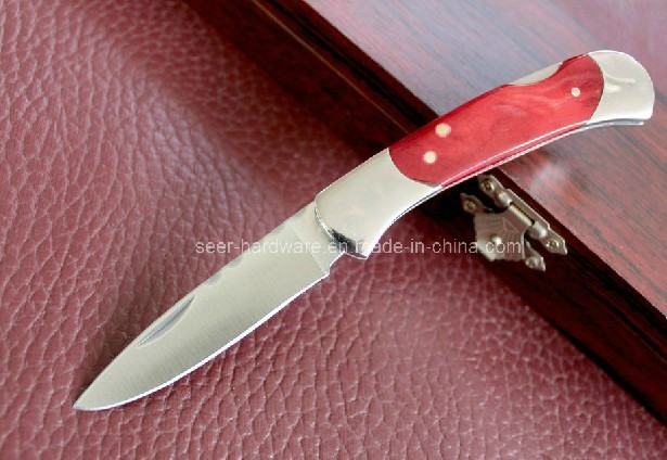 Wood Handle Folding Knife (SE-0509)