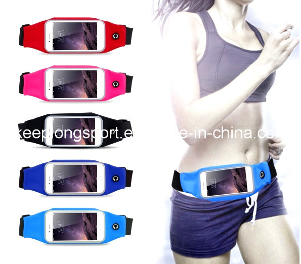 Customized Popular Lycra Waist Phone Case, Lycra Waist Bag for iPhone